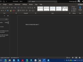 Microsoft готовит полноценный тёмный режим для Word